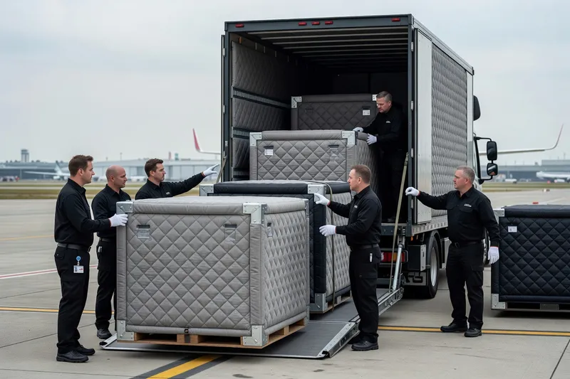Transport sécurisé d'œuvres d'art entre la France et la Russie